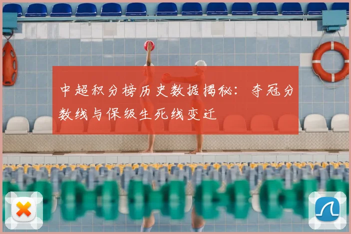 中超积分榜历史数据揭秘：夺冠分数线与保级生死线变迁